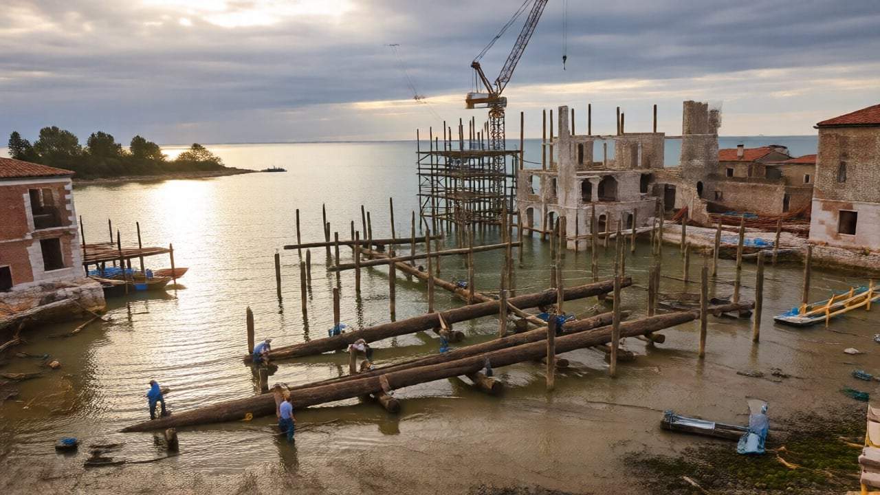 Come è stata costruita Venezia sul mare?