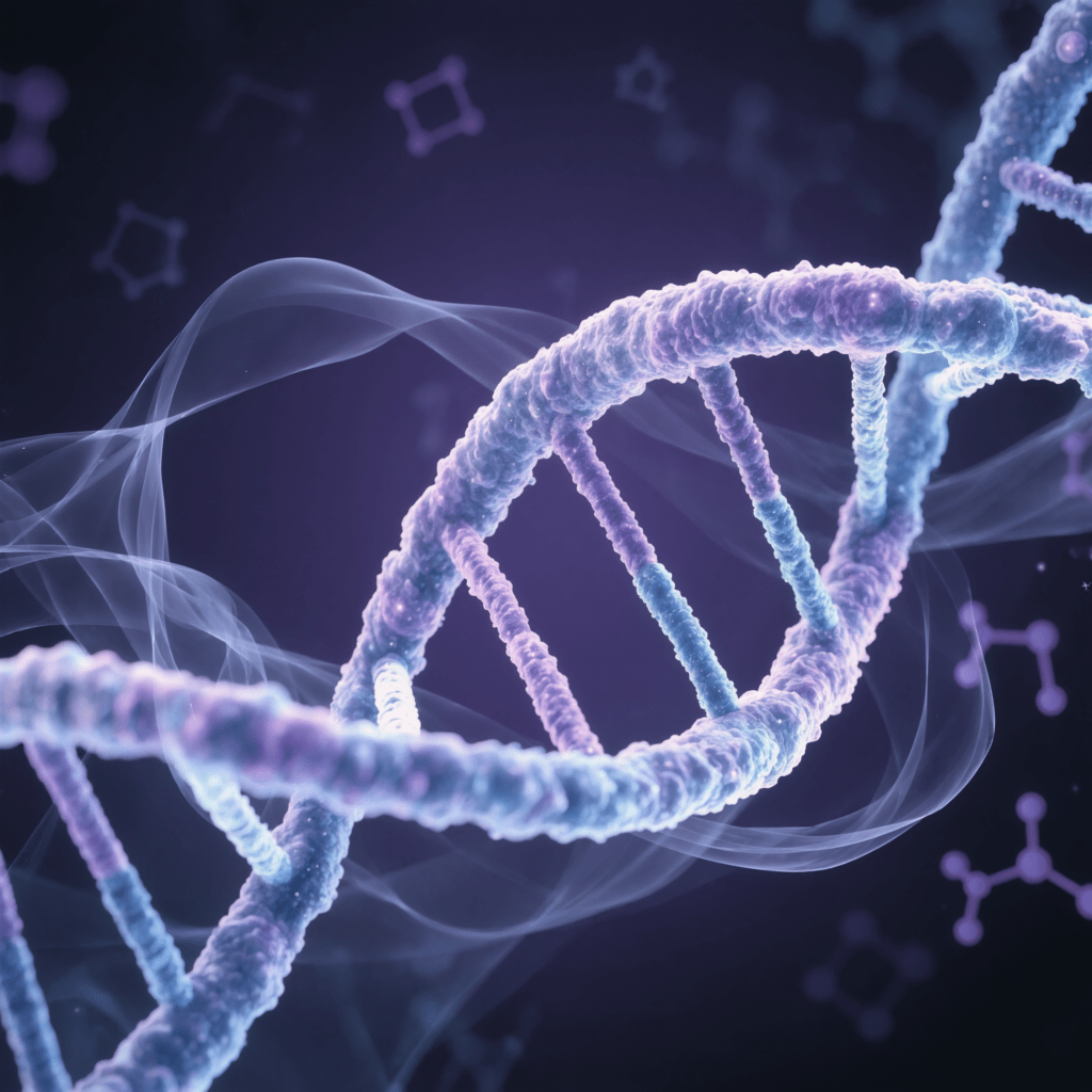 Illustrazione del DNA con antenati fantasma